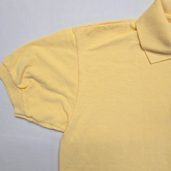 Vintage Mexican Restaurant & Bakery Polo Medium Embroidered Logo Yellow Shirt - Picture 4 of 10